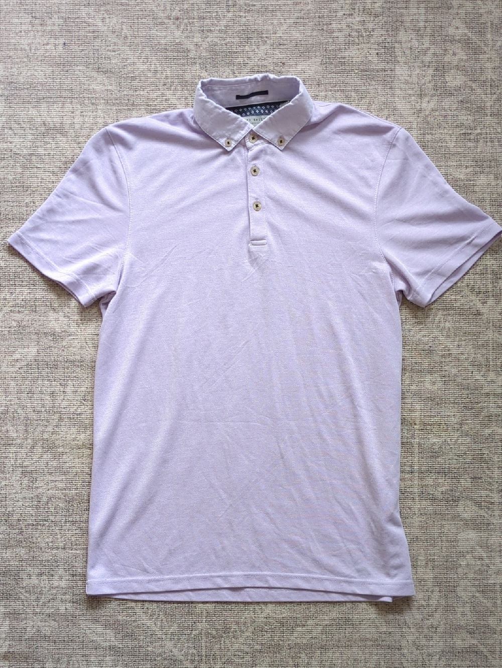 Ted Baker London Men's Lavender / Light Purple Polo Shirt